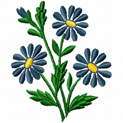 Flowers And Tree Embroidery Design 4 Flowers And Tree Embroidery Design 4